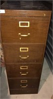 Vintage Wood toned Shaw walker filing cabinet