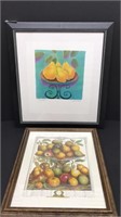 Lot of pear and fruit prints