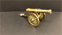 Unique brass colored canon replica