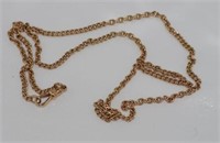 9ct gold necklace with parrot clasp
