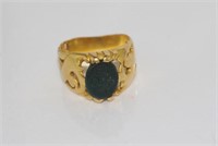 Vintage 20ct yellow gold ring with seal