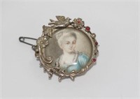 Victorian silver brooch