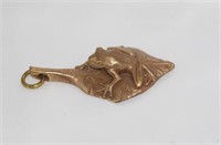 Good Australian art nouveau frog pendant