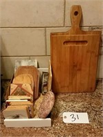 Lot of Cutting Boards, Cooking Planks, Coasters,