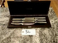 (6) Farberware Steak Knives with Case