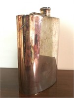 Large 19thC Silver Flask - S. C. Sweeney