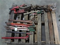 Assorted Pipe Wrenches and Parts-