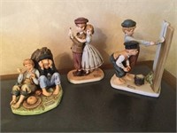 3 Norman Rockwell Figurines