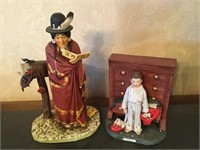 2 Norman Rockwell Figurines