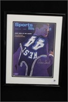 Jerry West autographed sports illustrated cover