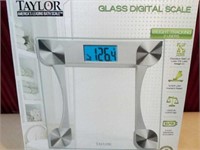 Taylor Glass Digital Scale w/Weight Tracking
