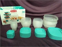 Rubbermaid 36pc. Containers w/Easy Find Lids