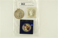 1 Troy Oz Silver Bullion Coin, 1992 American Eagle