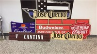 BEER ADVERTISING SIGNS SOME ARE WOOD MADE