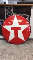 LARGE TEXACO GAS / OIL ADVERTISING SIGN 33"