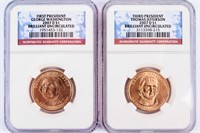 Coin 2007-D President Dollars (2) NGC BU