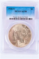 Coin 1926-S Peace Silver Dollar PCGS AU58