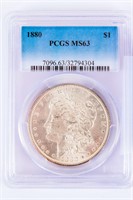 Coin 1880-P Morgan Silver Dollar PCGS MS63
