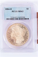Coin 1884-O Morgan Silver Dollar PCGS MS63