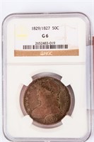 Coin 1829/1827-P Half Dollar Certified NGC G6