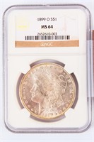 Coin 1899-O Morgan Silver Dollar NGC MS64