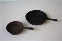 2 Small Cast Iron Frying Pans