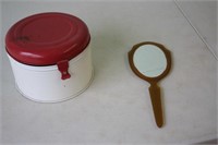 Canister & Hand Mirror