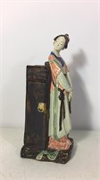 Handpainted Asian ceramic statue