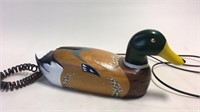 Wooden decoy duck phone