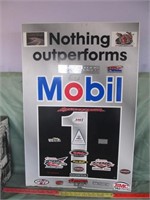 Mobil 1 Oil Metal Shop Sign