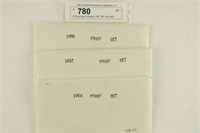 (3) Proof sets to include; 1956, 1957 and 1958