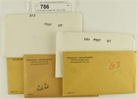 (4) Proof sets to include; 1961, 1962, (2) 1963