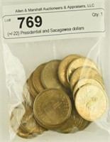 (+/-22) Presidential and Sacagawea dollars