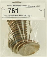 (+/-20) Eisenhower dollars 1971-1977