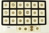 23 +/- Libety Nickels: Dates ranging from