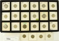 22 +/- Liberty Nickels: Dates ranging from