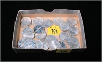 27- Canadian dimes, 50% silver