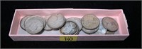 16- Canadian quarters, 60% silver