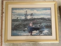 Winslow Homer Print of Fisherman in Boat
