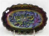 Pansy pickle dish - purple