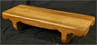 WOOD CARVED BENCH