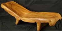 WOOD CARVED CHAISE