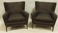 PAIR OF MID-CENTURY STYLE CLUB CHAIRS