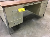 (2) Metal Desks