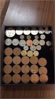 COLLECTION OF VINTAGE FOREIGN COINS