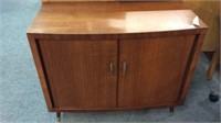 MID CENTURY ROLL FRONT CABINET