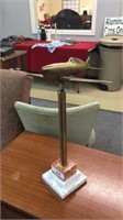 METAL RETRO FIGURAL AIRPLANE WITH MARBLE BASE