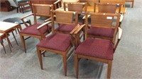 MID CENTURY DINING CHAIRS  (ALL ARE ARM CHAIRS)