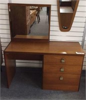 STAG DRESSING TABLE WITH MIRROR, 42 3/4"
