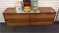 MID CENTURY SIDEBOARD WITH 4 DRAWERS, 54"